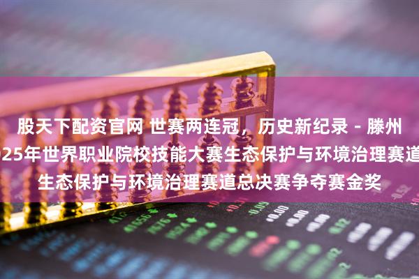 股天下配资官网 世赛两连冠，历史新纪录－滕州市职教中心斩获2025年世界职业院校技能大赛生态保护与环境治理赛道总决赛争夺赛金奖